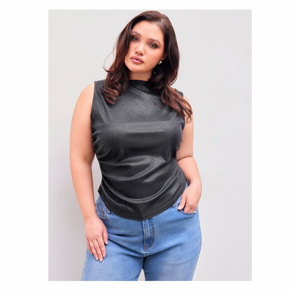 Elegant Black Sleeveless Top